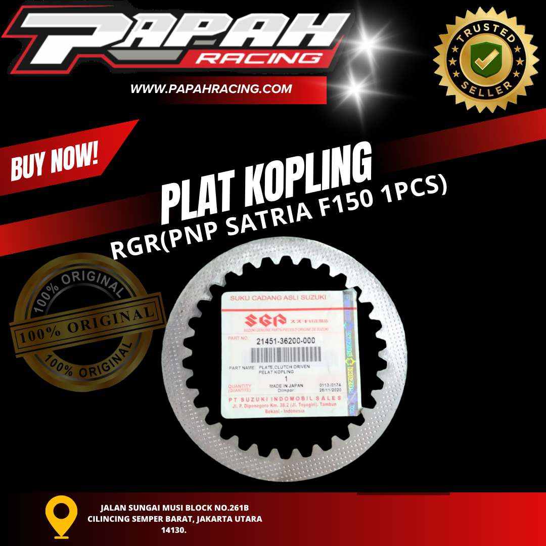 PLAT KOPLING RGR (PNP SATRIA F150 1PCS)